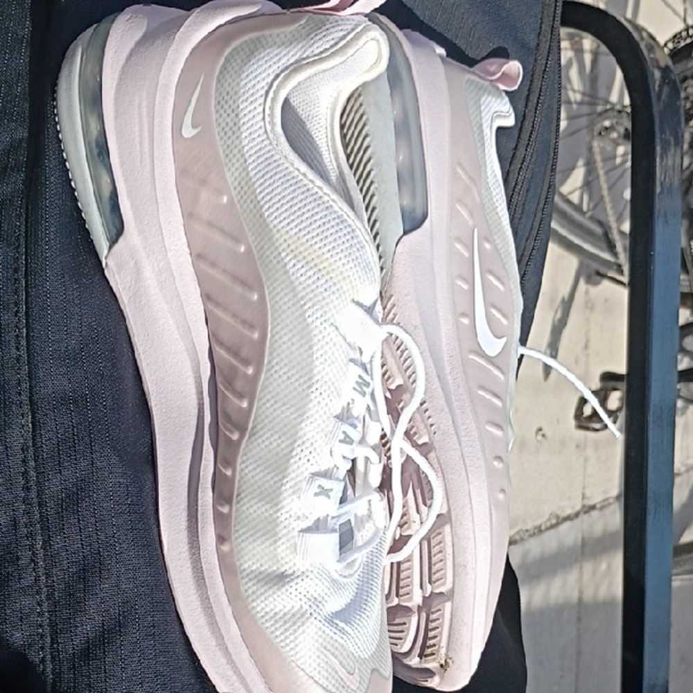 Nike Women's Air Max Athletic Shoes in White and Pink